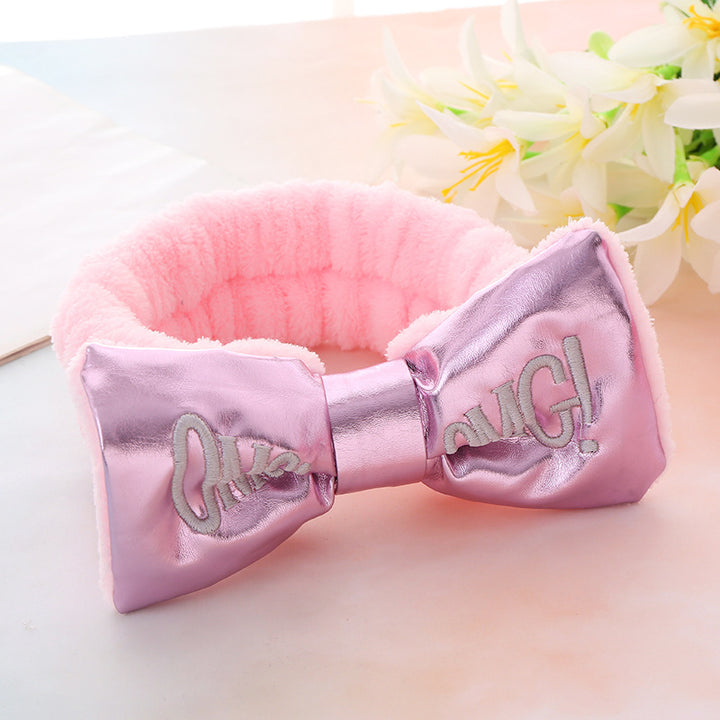 Satin Bow Head Band for Skincare & Makeup