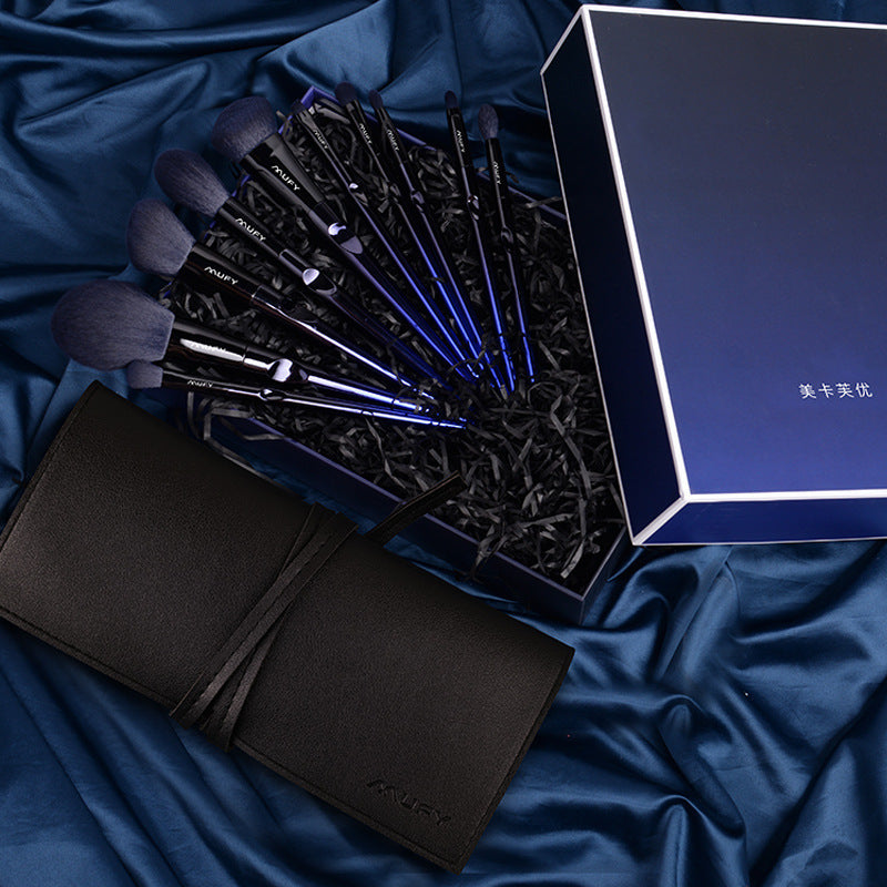 The Decadent Blue Makeup Brush Set