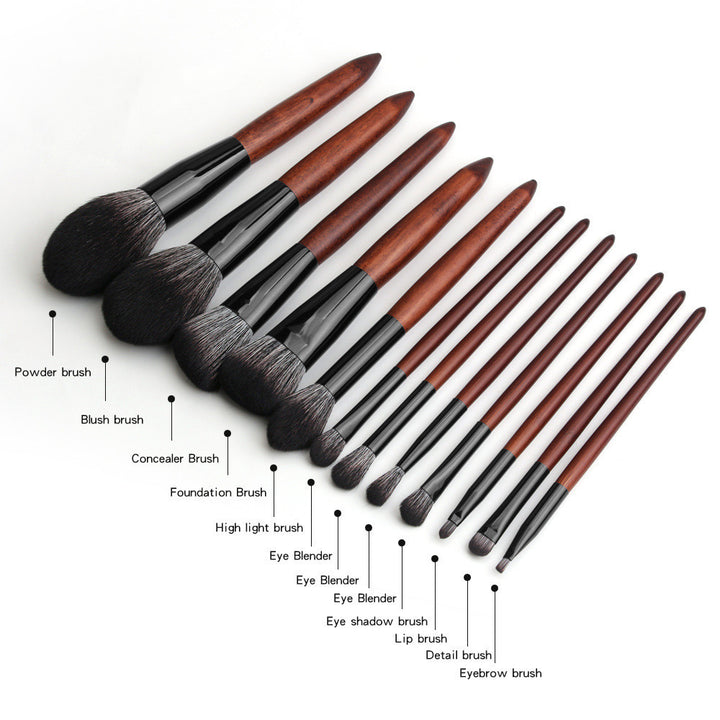 Noir Necessities - 12 Professional Makeup Brush Set