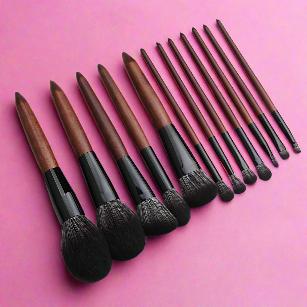 Noir Necessities - 12 Professional Makeup Brush Set