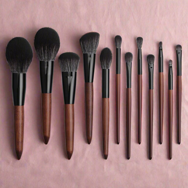 Noir Necessities - 12 Professional Makeup Brush Set