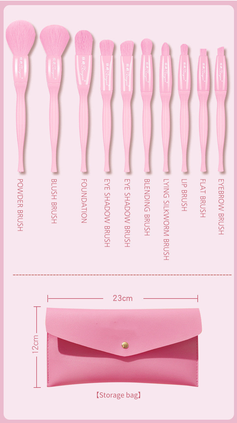 The Ultimate Retro-Inspired Collection: Candy Colour Makeup Brush Set