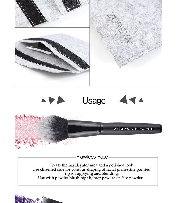 The Flawless Face Whisperer - Professional Makeup Brush Set