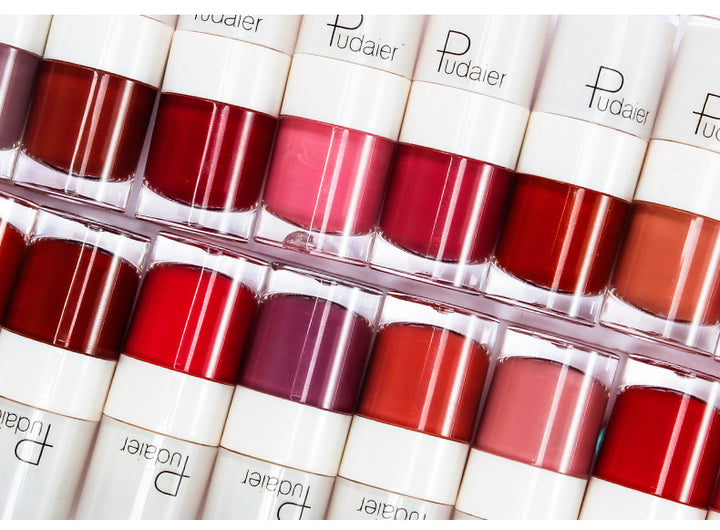 16-Shades of Bold Matte Liquid Lipstick & Blush Duo: Versatile Beauty for Lips & Cheeks