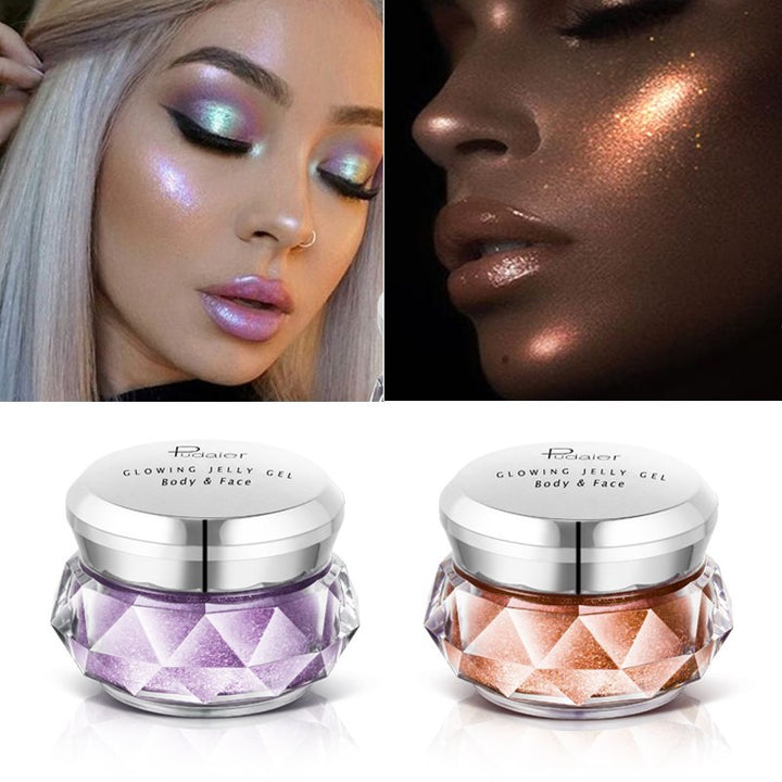 Pudaier Prismatic Glowing Jelly Gel Highlighter - Body & Face