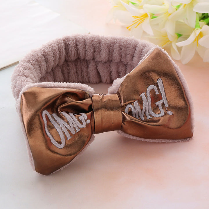 Satin Bow Head Band for Skincare & Makeup