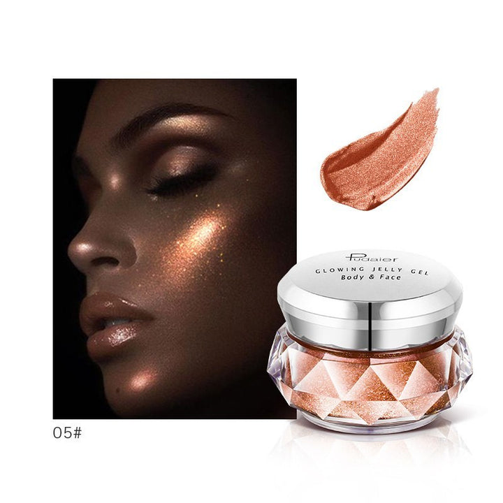 Pudaier Prismatic Glowing Jelly Gel Highlighter - Body & Face