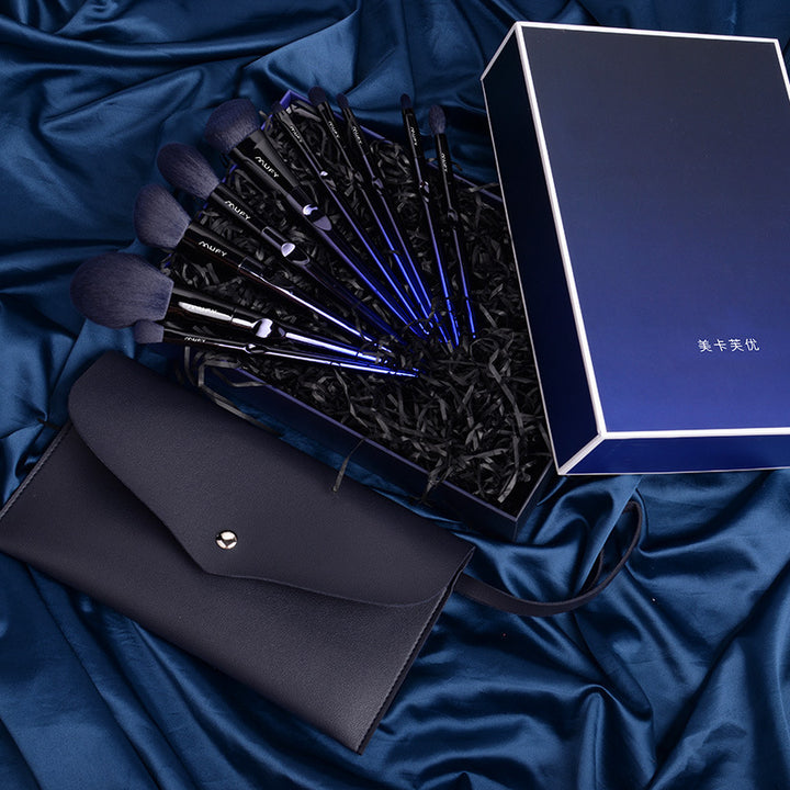 The Decadent Blue Makeup Brush Set