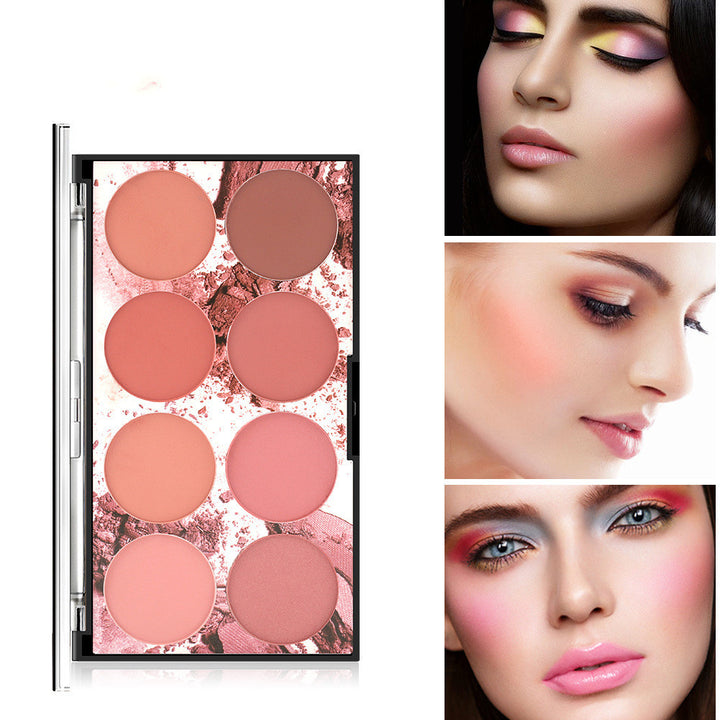 Miss Rose Eight-Color Sun Red Blush Palette