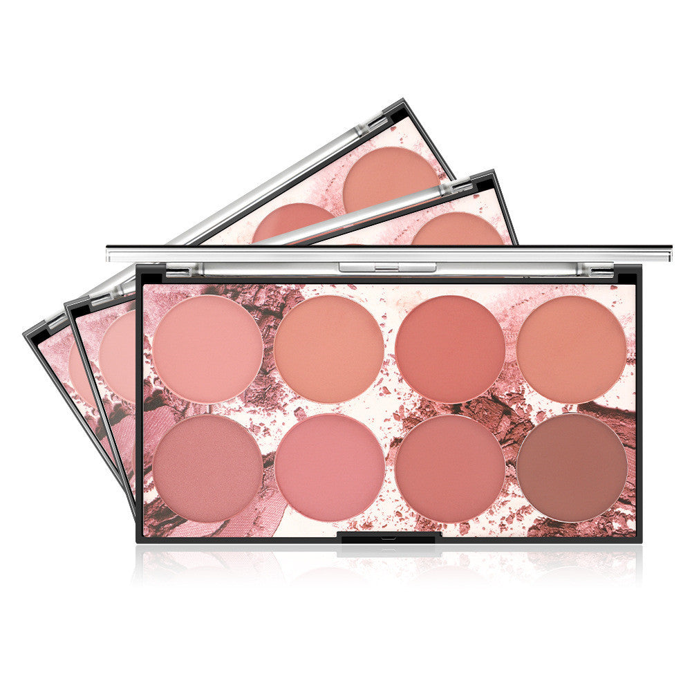 Miss Rose Eight-Color Sun Red Blush Palette