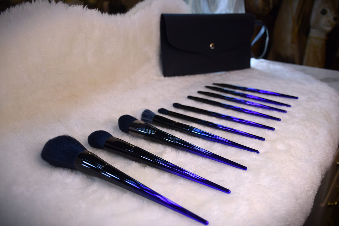 The Decadent Blue Makeup Brush Set