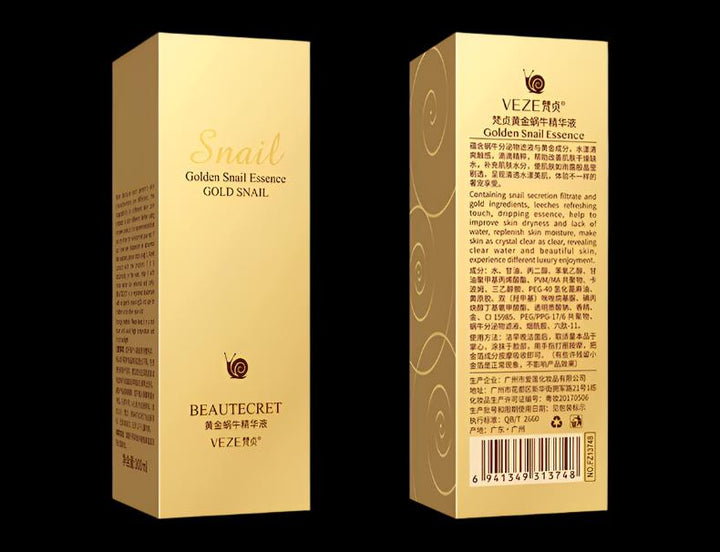 Liquid Gold, The Elixir for Youthful Glass Skin: Golden Snail & Sodium Hyaluronate Acid Serum