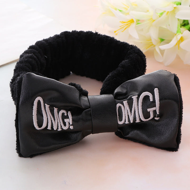 Satin Bow Head Band for Skincare & Makeup