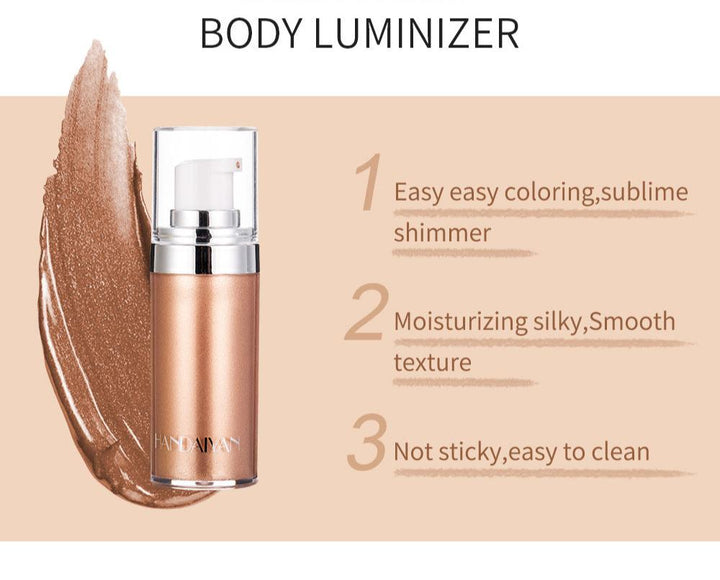 An All-Over Body & Face Luxury Liquid Luminizer and Highlighter