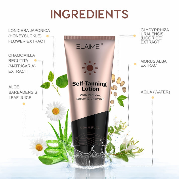 Elaimei Self Tanning Moisturizing Lotion & Body Bronzer