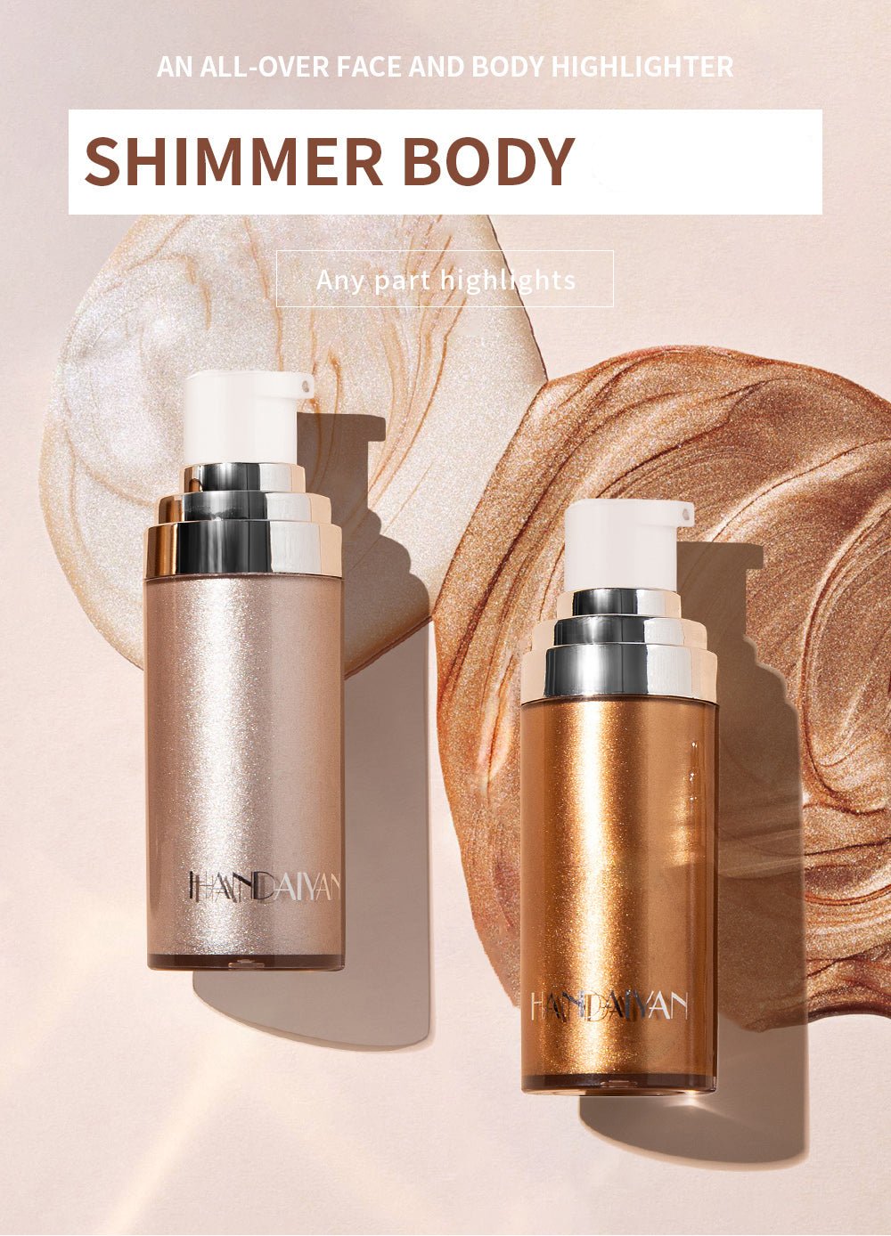 An All-Over Body & Face Luxury Liquid Luminizer and Highlighter