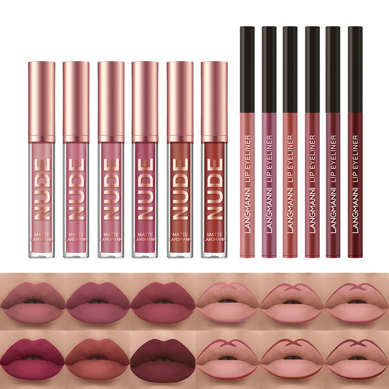 The 12-Piece Collection: Multi-Use Pigmented Matte Pencils & Lipsticks