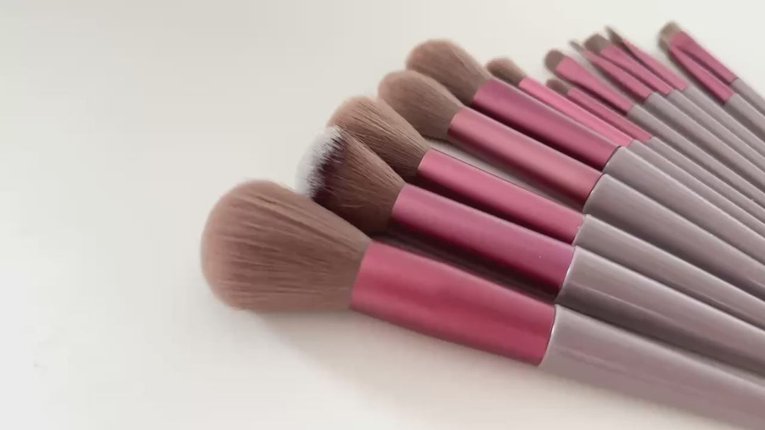 13 Essentials - The Vibrant Makeup Brushes Collection