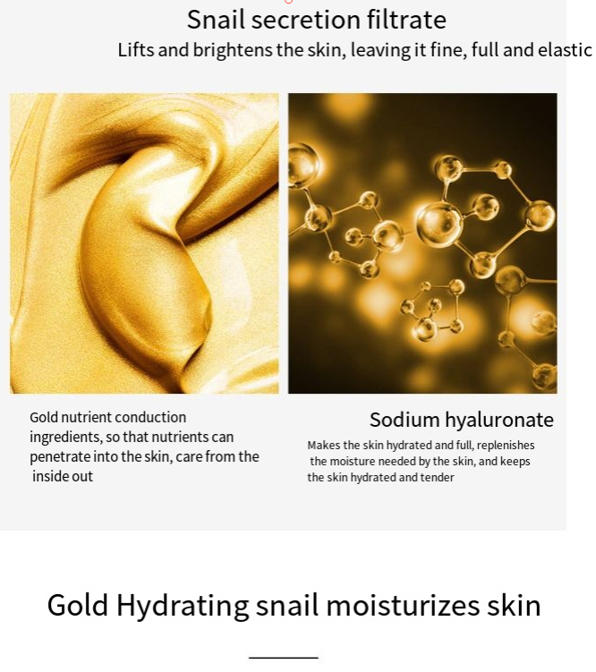 Liquid Gold, The Elixir for Youthful Glass Skin: Golden Snail & Sodium Hyaluronate Acid Serum